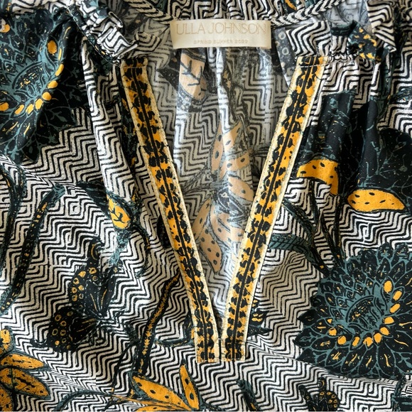 Ulla Johnson Elena Portofino Ruffle Sleeve V-Neck
Cotton Spring Top Blouse Sz 6 - Picture 3 of 12
